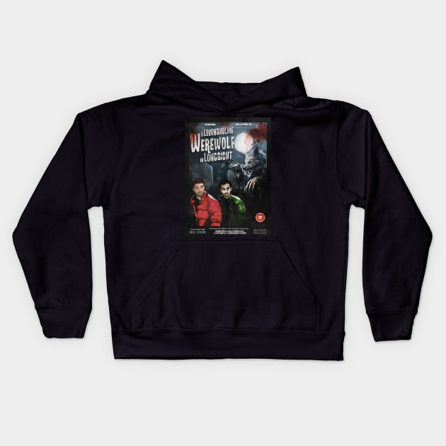 A Levenshulme Werewolf in Longsight Kids Hoodie by Graph